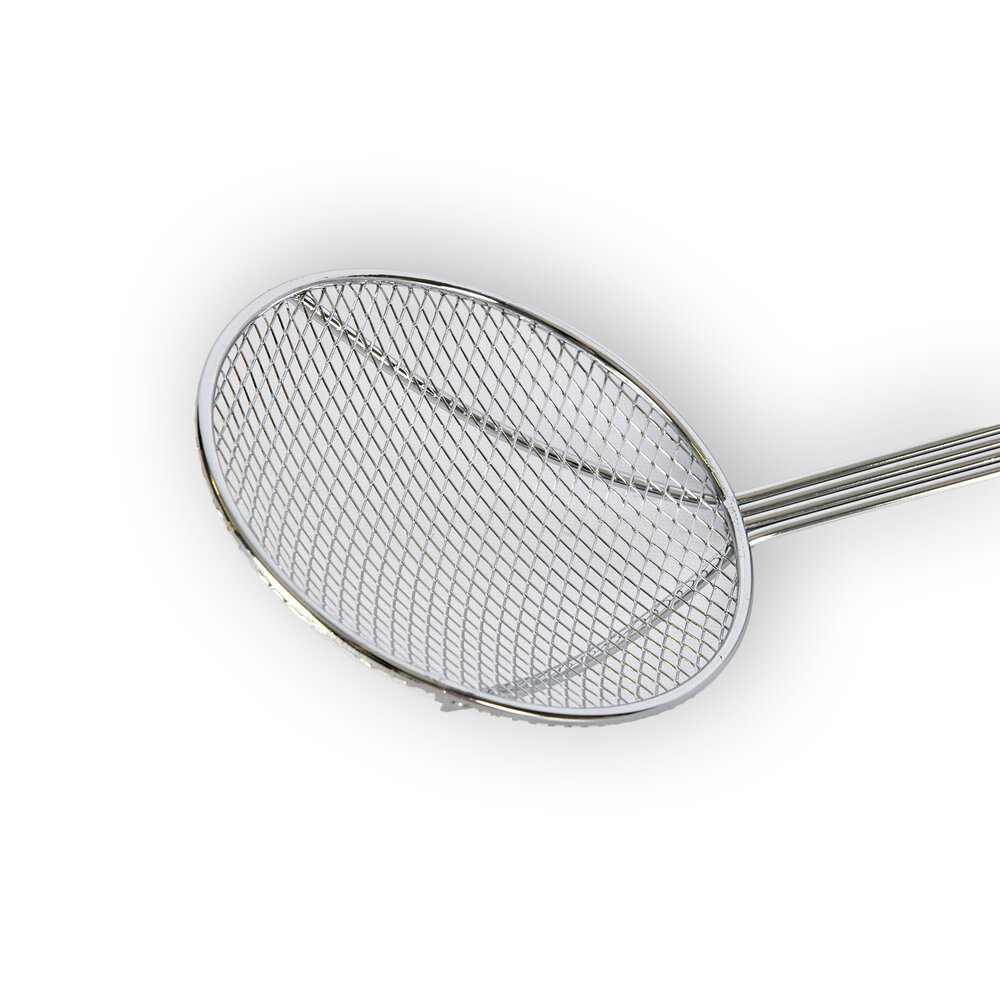 Discountershop 41 cm Stainless Steel Skimmer Spoon for Doughnuts, Fries and Onion Rings | Hanging Frying Spoon Discountershop 41 cm Stainless Steel Skimmer Spoon for Doughnuts, Fries and Onion Rings | Hanging Frying Spoon