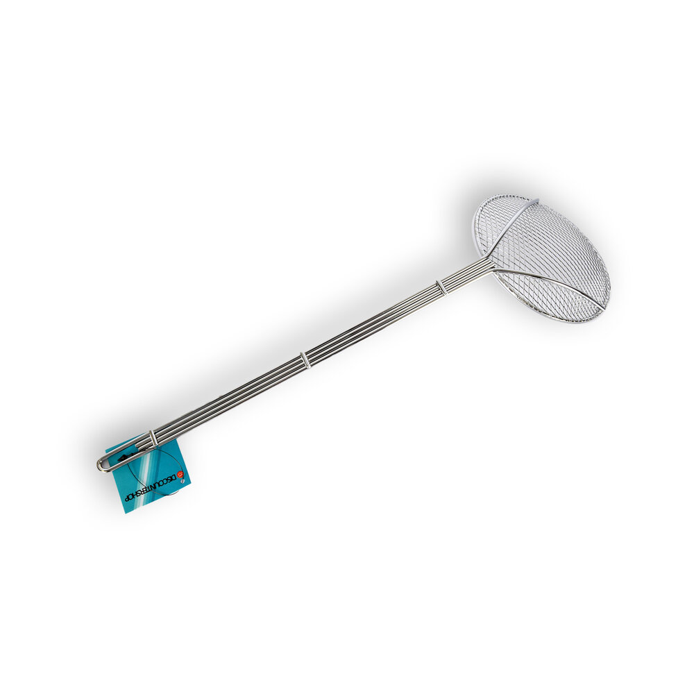 Discountershop RVS Schuimlepel 41 cm voor Oliebollen, Patat en Uienringen | Ophangbare Frituurlepel Discountershop RVS Schuimlepel 41 cm voor Oliebollen, Patat en Uienringen | Ophangbare Frituurlepel