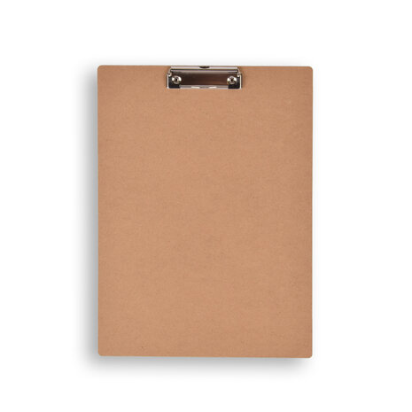 Discountershop Klembord | Klemborden | beige | A4 klembord | MDF | 287g | klemmap A4 | Clipboard | klemmap | 39cm*28cm*0.5cm
