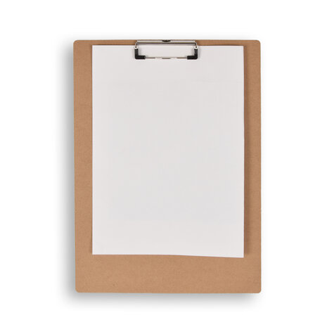 Discountershop Klembord | Klemborden | beige | A4 klembord | MDF | 287g | klemmap A4 | Clipboard | klemmap | 39cm*28cm*0.5cm
