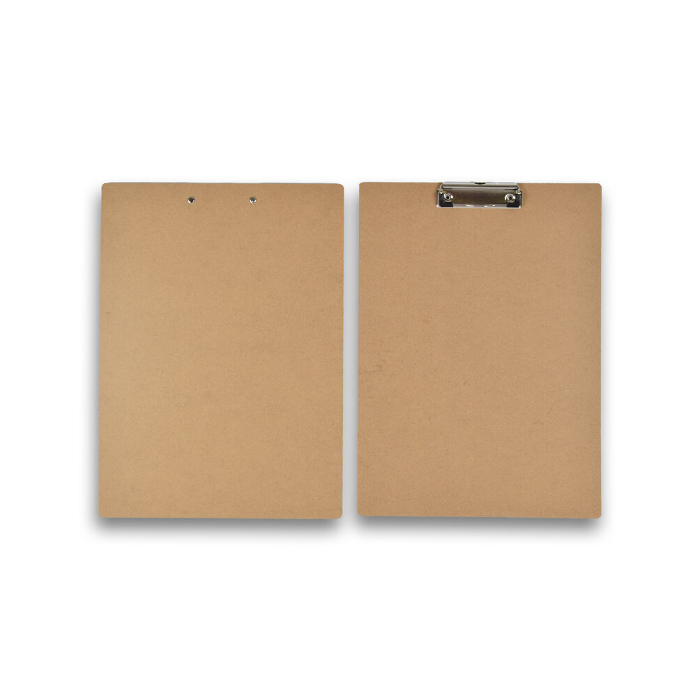Discountershop Set Van 2 | Klembord | Klemborden | beige | A4 klembord | MDF | 287g | klemmap A4 | Clipboard | klemmap | 39cm*28cm*0.5cm