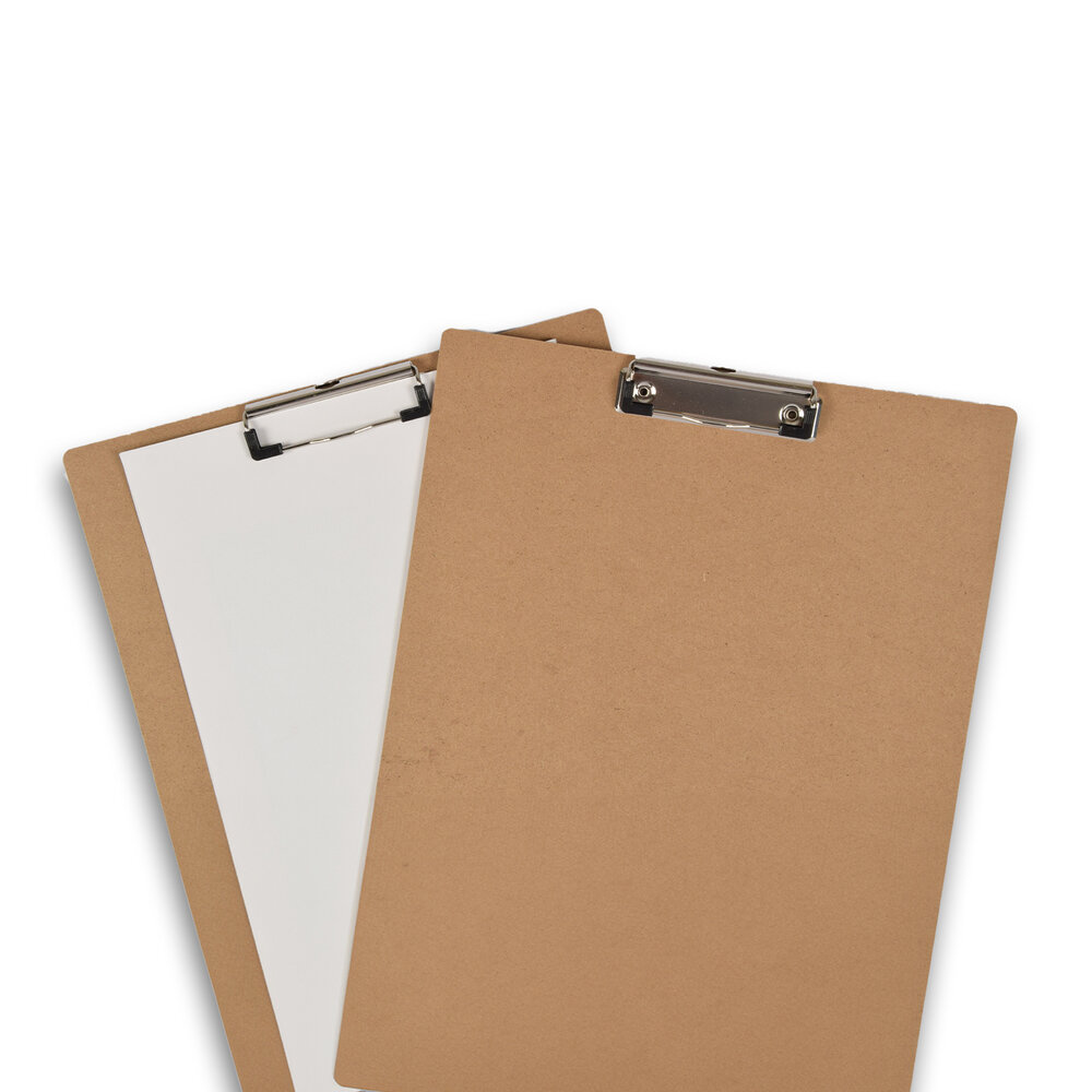 Discountershop Set Van 2 | Klembord | Klemborden | beige | A4 klembord | MDF | 287g | klemmap A4 | Clipboard | klemmap | 39cm*28cm*0.5cm