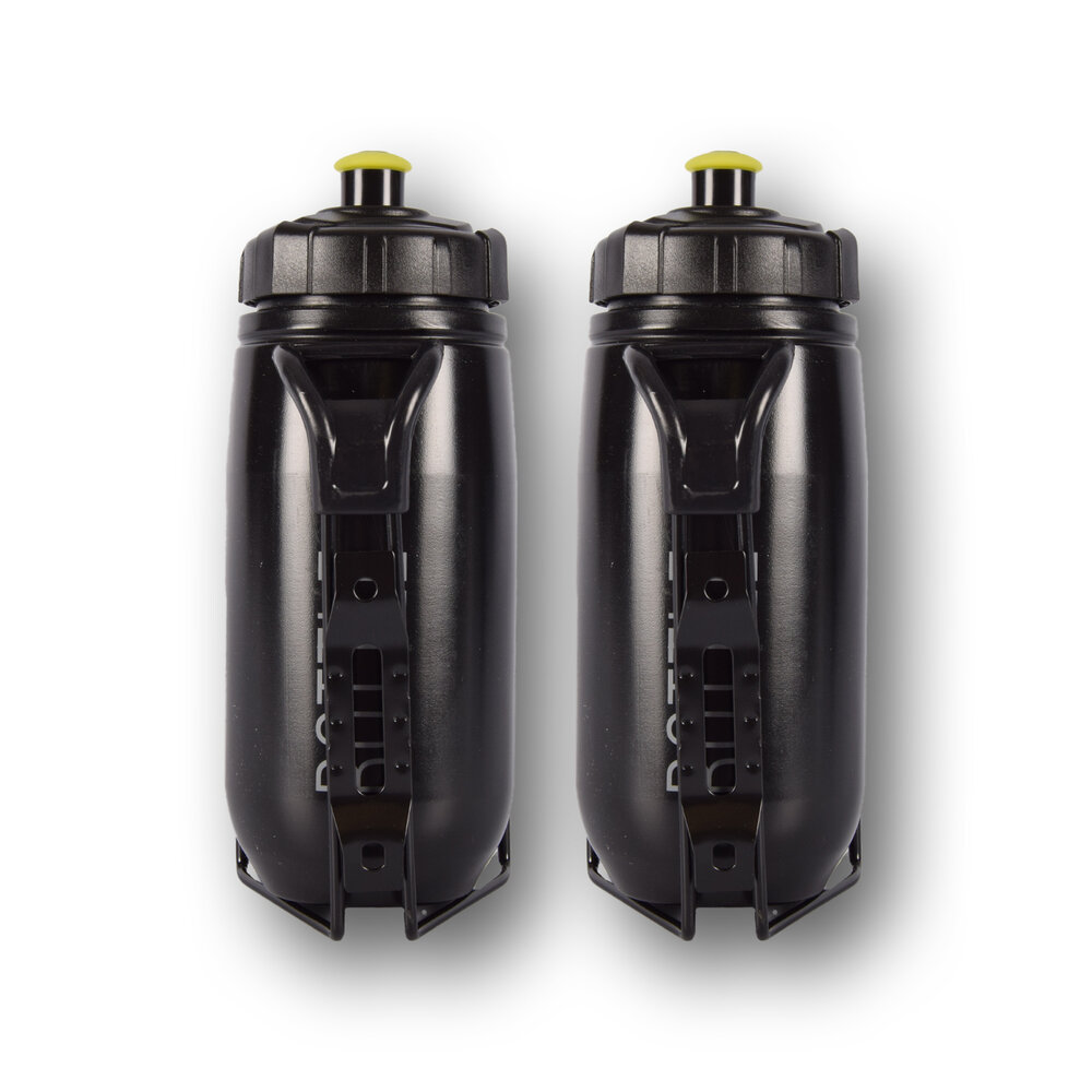 Discountershop Water bottle | Black | Drinking bottle | Plastic | Water bottles | With Holder | 300g | Sports water bottle | Bicycle water bottle | 7.3cm*22cm