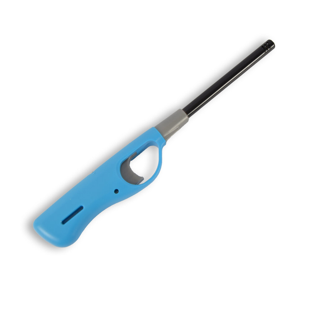 Discountershop Lighter | Refillable lighter | Blue | Gas lighter | 55g | electric lighter | Plastic | light bbq | 25cm*4cm