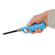 Discountershop Kitchen Lighter 26 cm with Child Lock - for BBQ, Candles, Kitchen and Camping - Refillable Gas Lighter - Blue