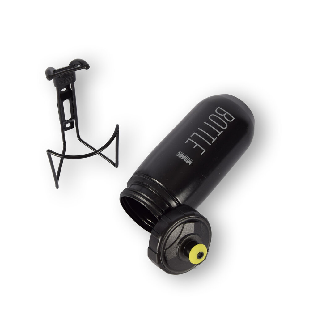 Merkloos Sports drink bottle - water bottle - Bottle with holder for your bike - bicycle bottle Black - Bottle - 0.6 l Merkloos Sports drink bottle - water bottle - Bottle with holder for your bike - bicycle bottle Black - Bottle - 0.6 l