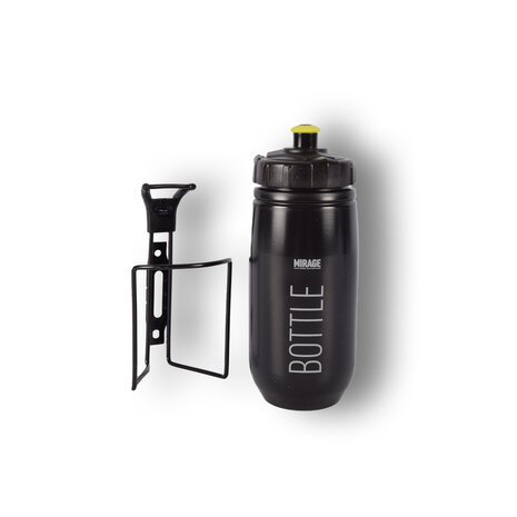 Merkloos Sports drink bottle - water bottle - Bottle with holder for your bike - bicycle bottle Black - Bottle - 0.6 l Merkloos Sports drink bottle - water bottle - Bottle with holder for your bike - bicycle bottle Black - Bottle - 0.6 l