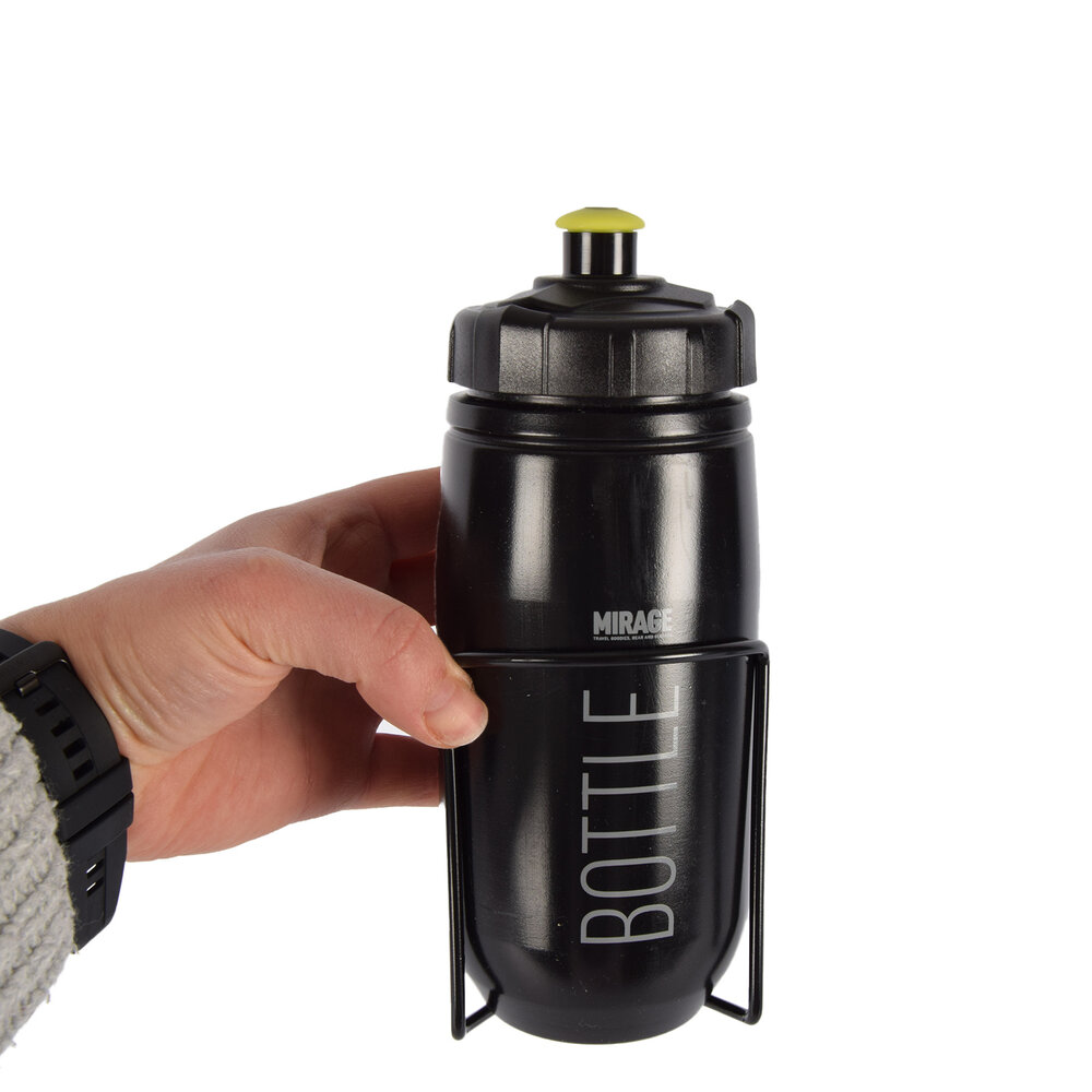 Merkloos Sports drink bottle - water bottle - Bottle with holder for your bike - bicycle bottle Black - Bottle - 0.6 l Merkloos Sports drink bottle - water bottle - Bottle with holder for your bike - bicycle bottle Black - Bottle - 0.6 l