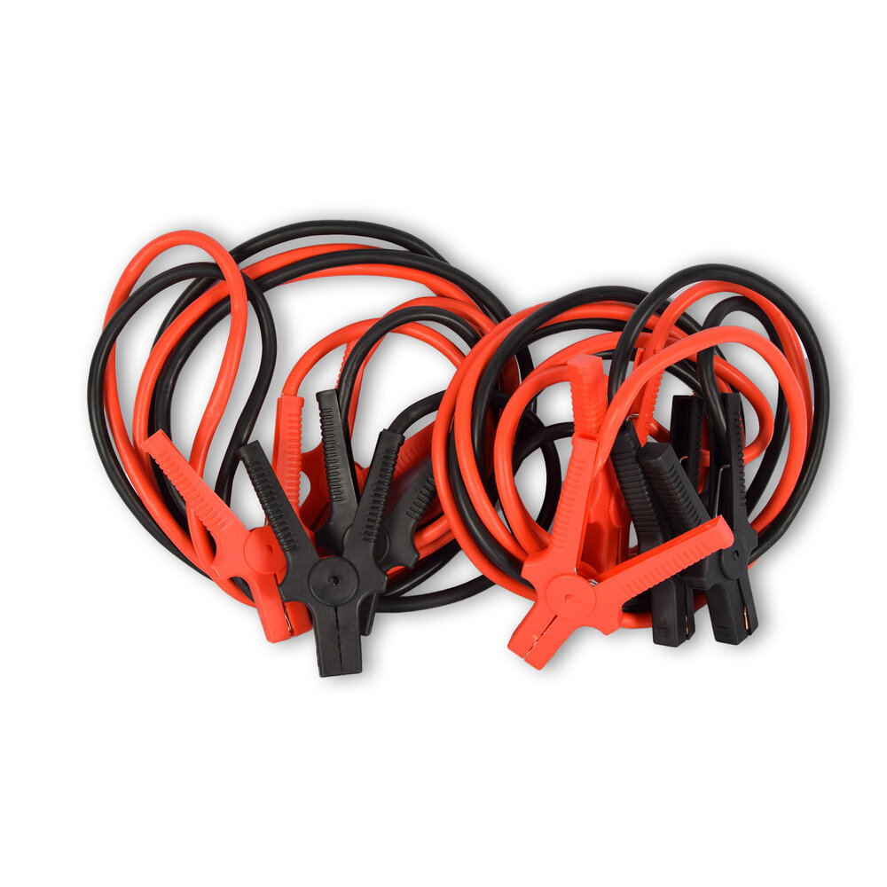 Discountershop 2 x | Start cable | Battery jumper cable | Car jump cable | Battery cables | red /black | Ampere: 300 | Cable Length: 3.5m Discountershop 2 x | Start cable | Battery jumper cable | Car jump cable | Battery cables | red /black | Ampere: 300 | Cable Length: 3.5m