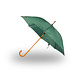 Discountershop Automatic Green Umbrella 98 cm – Windproof Umbrella for Adults | Durable Large Rain Umbrella with Wooden Shaft & Handle
