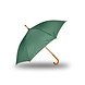 Discountershop Automatische Groene Paraplu 98 cm – Windproof Paraplu voor Volwassenen | Grote Stevige Regenparaplu met Houten Stok en Handvat