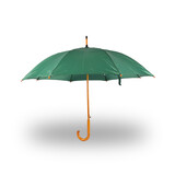 Discountershop Groene Paraplu 98 cm – Windproof Paraplu voor Volwassenen | Regenparaplu met Houten Stok en Handvat