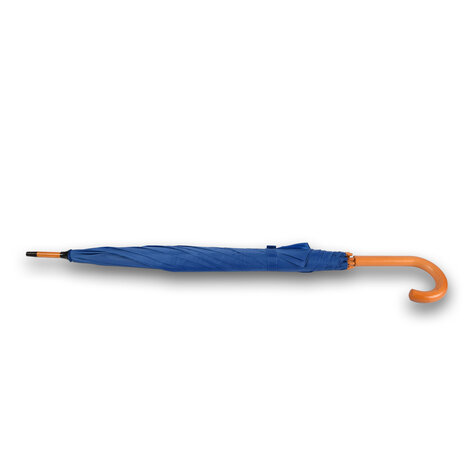 Discountershop Automatische Paraplu 102cm Diameter | Windproof Paraplu's voor Volwassenen | Met Houten Handvat | Sky Blauw - Unisex