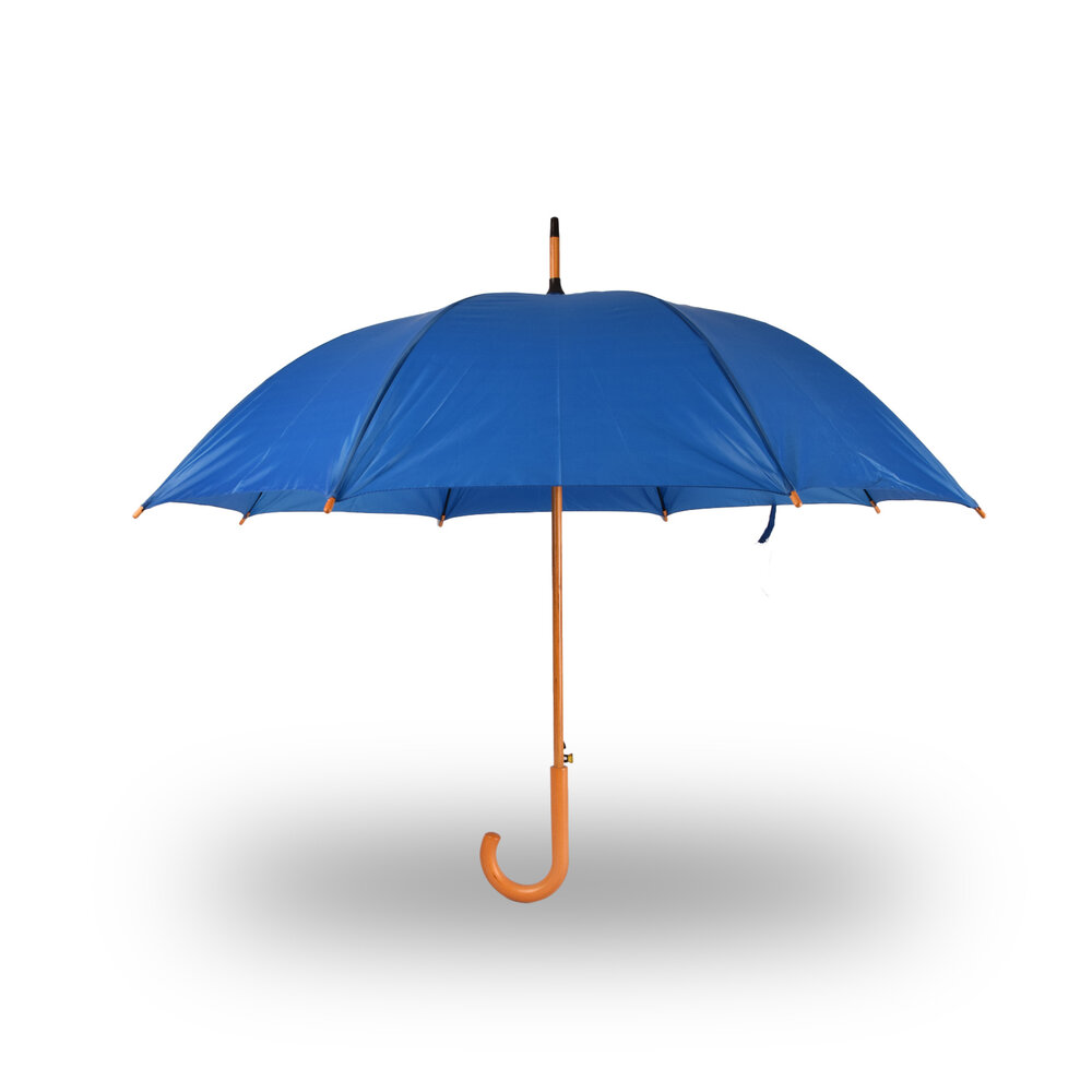Discountershop Automatic Umbrella 102 cm Diameter | Windproof Umbrellas for Adults | With Wooden Handle | Sky Blue – Unisex