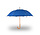 Automatic Umbrella 102 cm Diameter | Windproof Umbrellas for Adults | With Wooden Handle | Sky Blue – Unisex