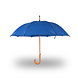Discountershop Automatic Umbrella 102 cm Diameter | Windproof Umbrellas for Adults | With Wooden Handle | Sky Blue – Unisex