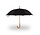 Umbrella | black | Storm umbrella | polyester | automatic umbrella | 395g | Sturdy umbrella | Folding umbrella | Wooden handle | 89cm*98cm