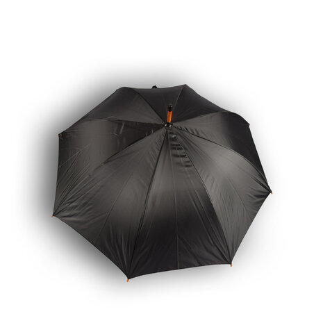 Discountershop Paraplu | Zwart | Stormparaplu | polyester | automatische paraplu | 395g | Stevige paraplu | Opvouwbare paraplu | Houten handvat | 89cm*98cm