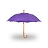 Windproof Automatic Folding Umbrella for Adults – 98 cm Large Canopy | Compact Travel Umbrella with Wooden Shaft & Handle | Durable & Stylish Purple Umbrella