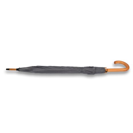 Discountershop Automatische Opvouwbare Paraplu Grijs Ø98 cm – Windproof Paraplu voor Volwassenen met Houten Handvat Discountershop Automatische Opvouwbare Paraplu Grijs Ø98 cm – Windproof Paraplu voor Volwassenen met Houten Handvat