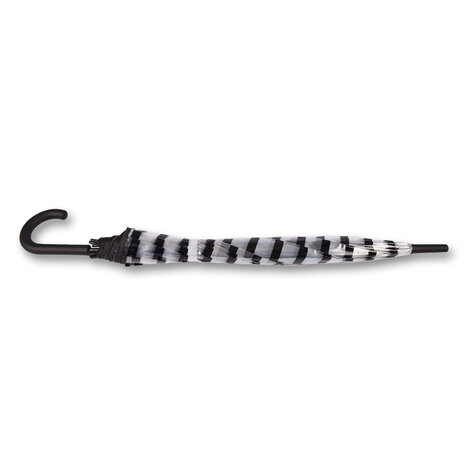 Discountershop Paraplu | Transparent | Stormparaplu | Polyester | 350g | Stevige Paraplu | Opvouwbare Paraplu | Kunstsof Handvat | 86cm