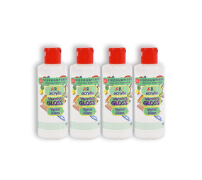 Discountershop 4 stuks | Varnish | 100 ml | Acrylvernis | hobbywinkel | 394g | Glanzende vernis | transparent | 11.5cm*3.5cm Discountershop 4 stuks | Varnish | 100 ml | Acrylvernis | hobbywinkel | 394g | Glanzende vernis | transparent | 11.5cm*3.5cm