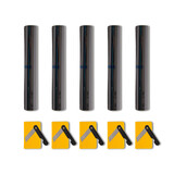 Merkloos 5stuks | Raamfolie | kunststof | Zonwerende folie | Zwart | 286g | Autoruit folie | 150cm*20cm Merkloos 5stuks | Raamfolie | kunststof | Zonwerende folie | Zwart | 286g | Autoruit folie | 150cm*20cm