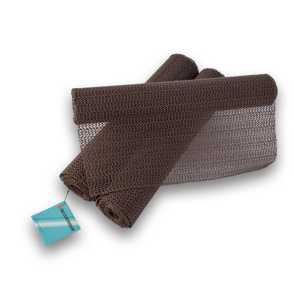Discountershop Non-slip mat | Kitchen drawers | 306g | Rubber anti-slip mat | 3 Pieces | Brown | 150cm*30cm Discountershop Non-slip mat | Kitchen drawers | 306g | Rubber anti-slip mat | 3 Pieces | Brown | 150cm*30cm