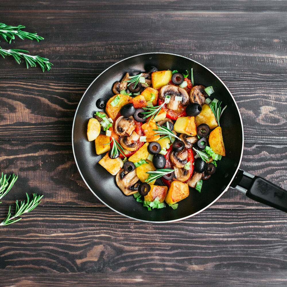 Discountershop Frying pan | frying pans | Aluminum | BLACK | induction hob | Round | Wok pan | 440g | Frying pan for induction | 43cm*24cm*4.50cm Discountershop Frying pan | frying pans | Aluminum | BLACK | induction hob | Round | Wok pan | 440g | Frying pan for induction | 43cm*24cm*4.50cm