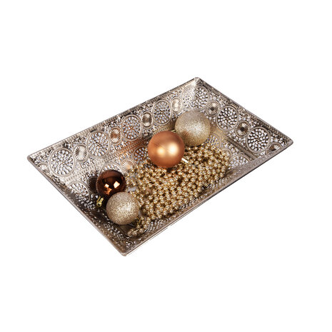 Discountershop Elegante Sieradendoosjes voor al je Juwelen - Zilveren Opbergdoos - 17x6x28cm Discountershop Elegante Sieradendoosjes voor al je Juwelen - Zilveren Opbergdoos - 17x6x28cm