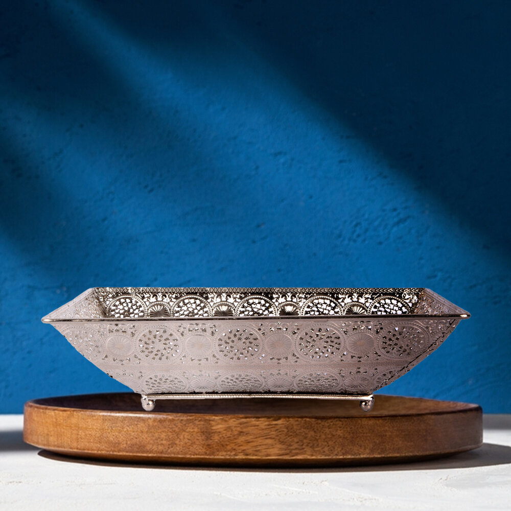 Discountershop Elegante Sieradendoosjes voor al je Juwelen - Zilveren Opbergdoos - 17x6x28cm Discountershop Elegante Sieradendoosjes voor al je Juwelen - Zilveren Opbergdoos - 17x6x28cm