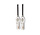 BBQ Aansteker Set 26 cm - 2 Navulbare Gasaanstekers in Wit met Kinderslot voor Barbecue, Keuken, Kaarsen en Outdoor