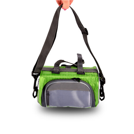 Discountershop Fietsstuurtas | groen | polyester | stuurtas fiets | met smartphonehouder | waterbestendig | Fietstas | Fietsaccessoires | 21cm*12.5cm Discountershop Fietsstuurtas | groen | polyester | stuurtas fiets | met smartphonehouder | waterbestendig | Fietstas | Fietsaccessoires | 21cm*12.5cm