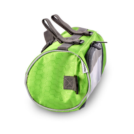 Discountershop Fietsstuurtas | groen | polyester | stuurtas fiets | met smartphonehouder | waterbestendig | Fietstas | Fietsaccessoires | 21cm*12.5cm Discountershop Fietsstuurtas | groen | polyester | stuurtas fiets | met smartphonehouder | waterbestendig | Fietstas | Fietsaccessoires | 21cm*12.5cm