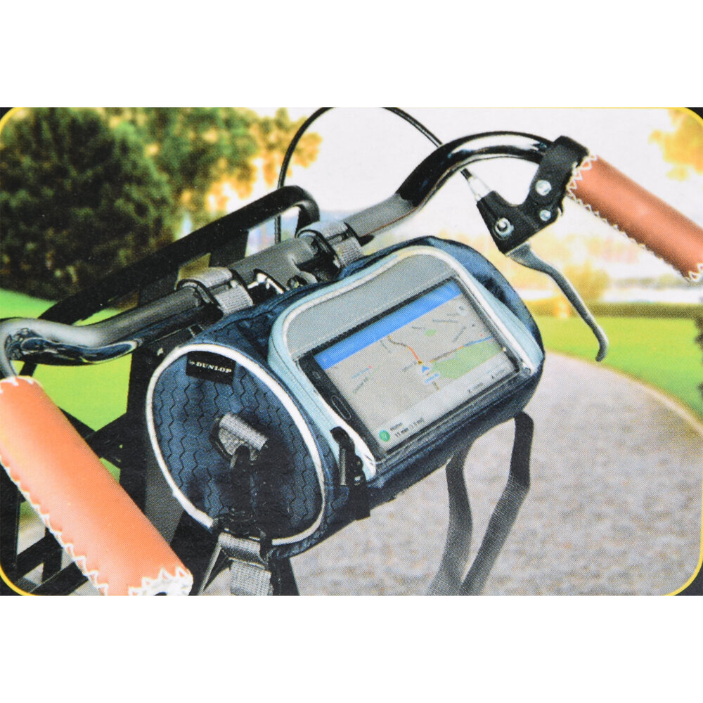 Discountershop Fietsstuurtas | groen | polyester | stuurtas fiets | met smartphonehouder | waterbestendig | Fietstas | Fietsaccessoires | 21cm*12.5cm Discountershop Fietsstuurtas | groen | polyester | stuurtas fiets | met smartphonehouder | waterbestendig | Fietstas | Fietsaccessoires | 21cm*12.5cm