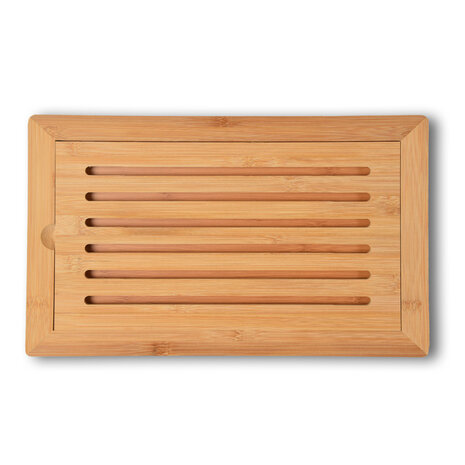 Discountershop Breadboard | wooden bread board | light brown | 553g | Bamboo | 38cm*2cm*2cm