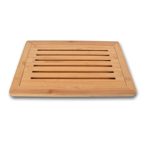 Discountershop Breadboard | wooden bread board | light brown | 553g | Bamboo | 38cm*2cm*2cm