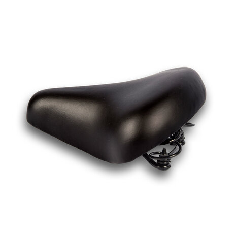 Discountershop Bicycle saddle | City bicycle saddle | Black | metal/plastic | 24cm*21cm