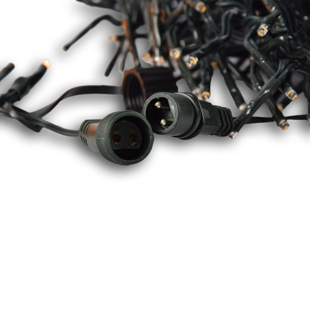 Discountershop Kerstverlichting | Sfeerverlichting | extra warm wit | Koppelbare | 31 V | led sfeerverlichting | groen | 5.50 meters