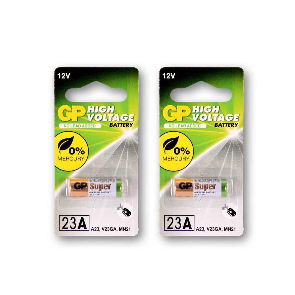 Discountershop 1 set van 2 stuks | 23A alkaline | Batterijen | alkaline batterijen | 12V