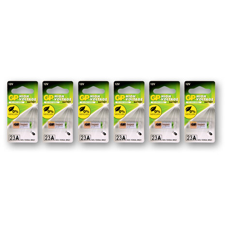 Discountershop 1 set van 6 pieces | 23A alkaline | Batteries | alkaline batteries |  12V Discountershop 1 set van 6 pieces | 23A alkaline | Batteries | alkaline batteries |  12V