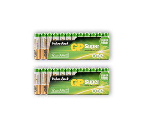 Discountershop 2 sets x 12 pieces  | Batteries | Alkali -Manganese| alkaline batteries | AAA battery | 1.5V Discountershop 2 sets x 12 pieces  | Batteries | Alkali -Manganese| alkaline batteries | AAA battery | 1.5V