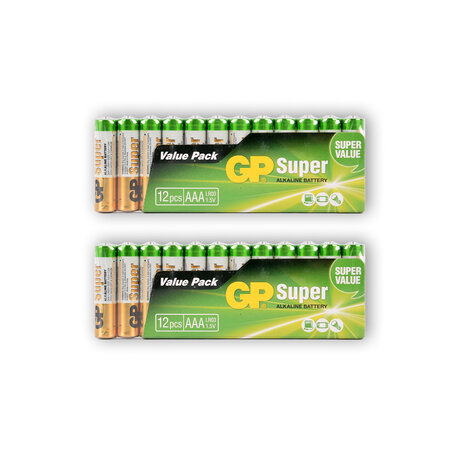 Discountershop 2 sets x 12 stuks | Batterijen | Alkali -Manganese | alkaline batterijen | AAA-batterijen 1.5V Discountershop 2 sets x 12 stuks | Batterijen | Alkali -Manganese | alkaline batterijen | AAA-batterijen 1.5V