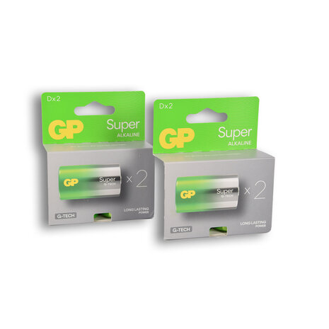 Discountershop 2 set van 4 pieces | Alkali -Manganese | Batteries | alkaline batteries |  1.5V