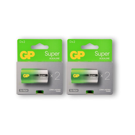 Discountershop 2 set van 4 pieces | Alkali -Manganese | Batteries | alkaline batteries |  1.5V