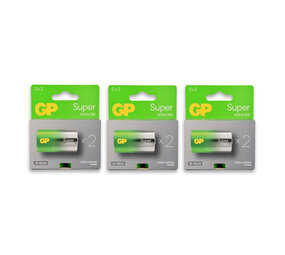 Discountershop 3 sets x 2 stuks | Alkali -Manganese | Batterijen | alkaline batterijen  | 1.5V