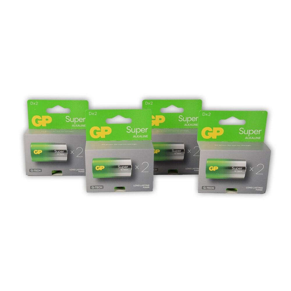 Discountershop 4 sets x 2 stuks  | Alkali -Manganese | Batterijen | alkaline batterijen |  1.5V