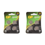 Discountershop Button Cell Battery CR2025 3V – 2 Set of 4 Pieces Each - Lithium Technology | Reliable Energy for Electronics and DIY Discountershop Button Cell Battery CR2025 3V – 2 Set of 4 Pieces Each - Lithium Technology | Reliable Energy for Electronics and DIY
