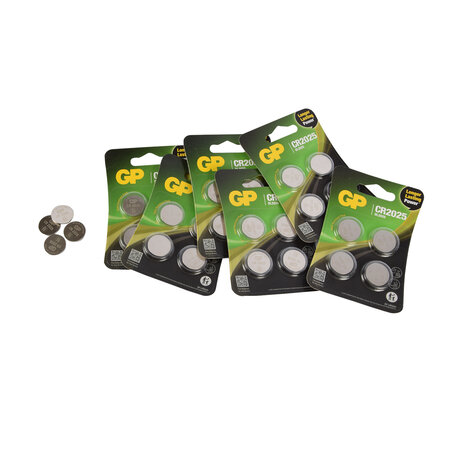 Discountershop Set of 7 Packages with 4 Pieces CR2025 3V Button Cell Batteries - 28 Batteries with Lithium Technology for Electronics and DIY Jobs Discountershop Set of 7 Packages with 4 Pieces CR2025 3V Button Cell Batteries - 28 Batteries with Lithium Technology for Electronics and DIY Jobs