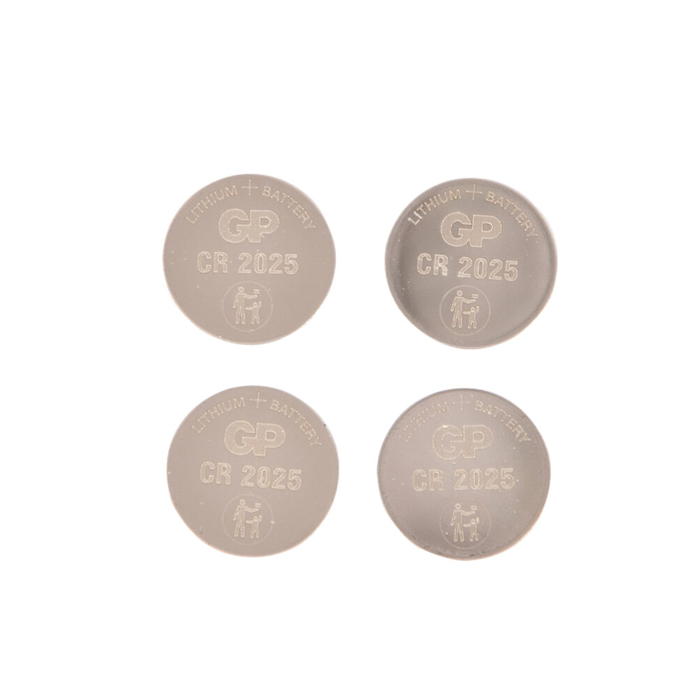 Discountershop Set of 8 Packages with 4 Pieces CR2025 3V Button Cell Batteries | 32 Batteries for Electronics and DIY Jobs with Lithium Technology Discountershop Set of 8 Packages with 4 Pieces CR2025 3V Button Cell Batteries | 32 Batteries for Electronics and DIY Jobs with Lithium Technology